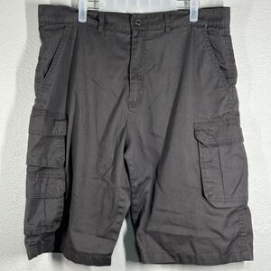 JEANETIX Shorts Mens 36 Cargo Gray Multi Pocket Utility‎ Knee Length Casual
